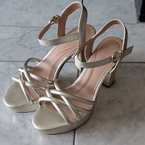 Cole Haan Women's Gold Strappy Heels